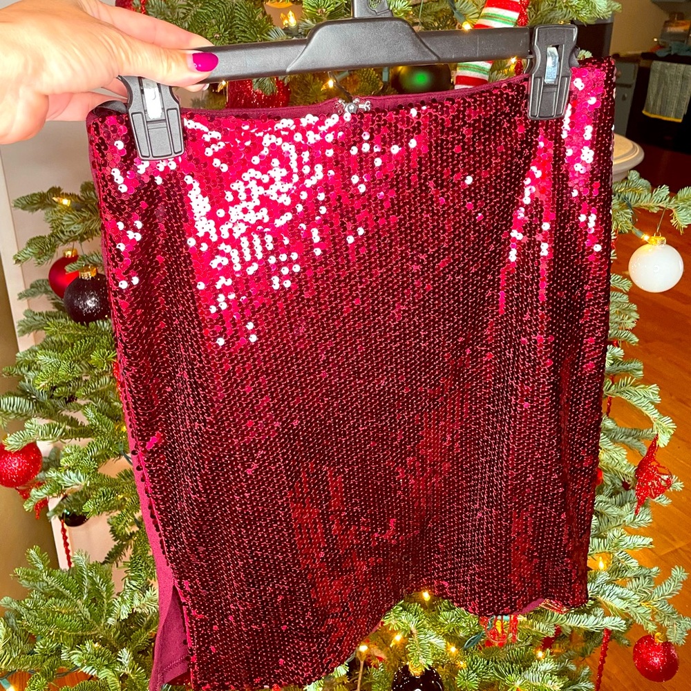 NWT Holiday Sequin Skirt
